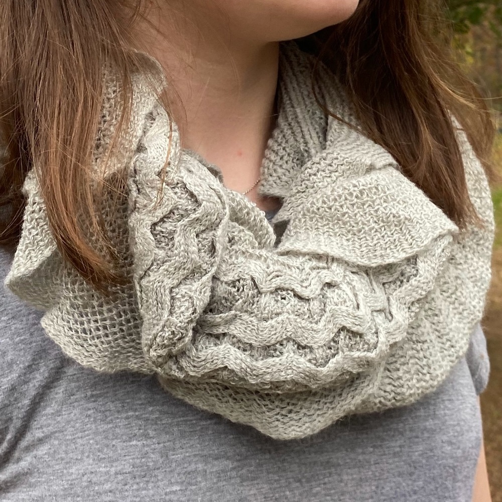 Grey Infinity Scarf